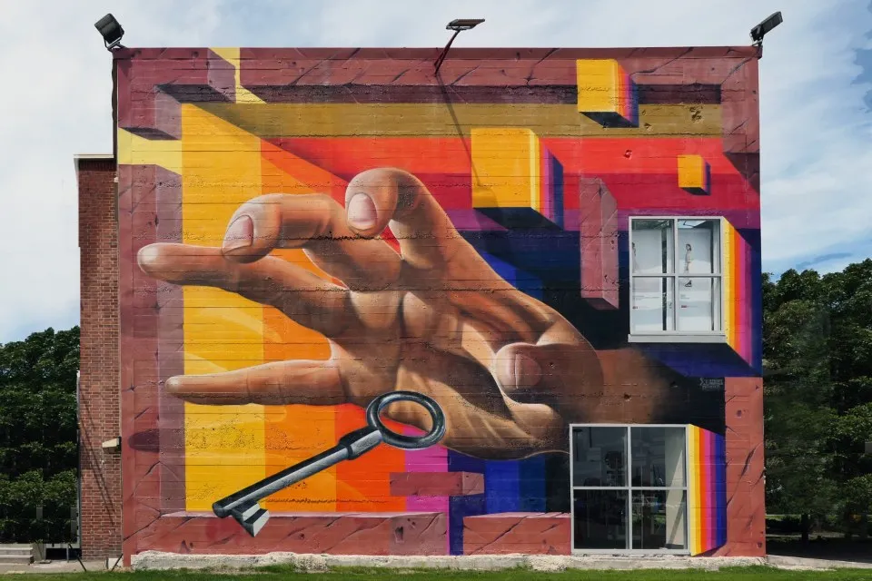 Obra de arte contemporânea (foto ilustrativa)