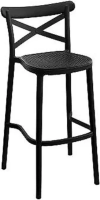Banqueta Alta PLATS · Preto