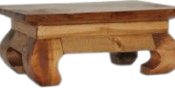 Banqueta Teca P para doces · 20 × 30 cm, alt. 12 cm