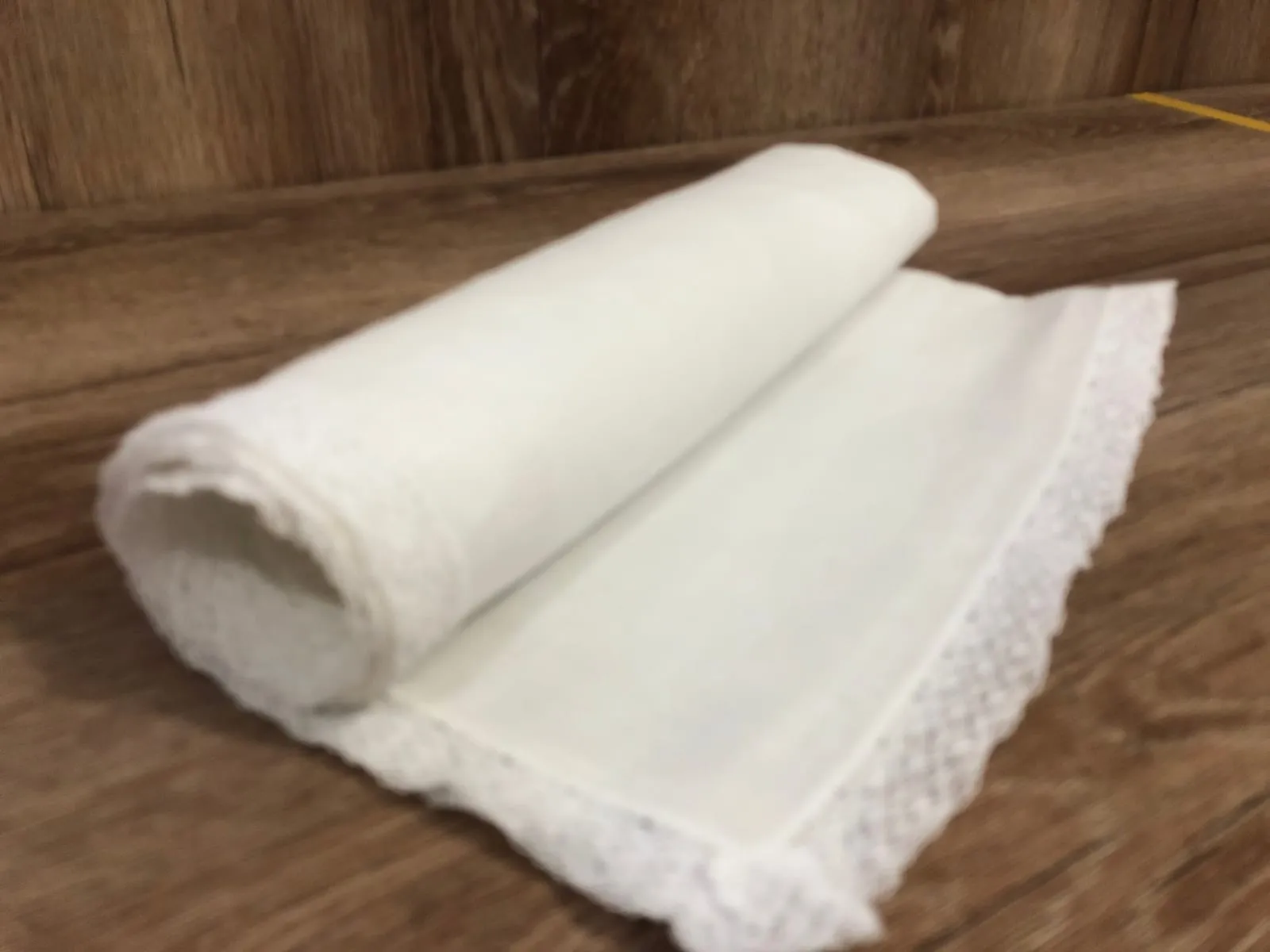 Guardanapo Linho Renda · Branco
