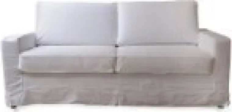 Sofá Reto · Branco · Branca · 0,80 × 2,00 m