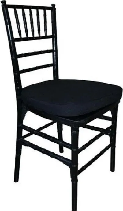 Almofada para cadeira Tiffany · Preto · Preta