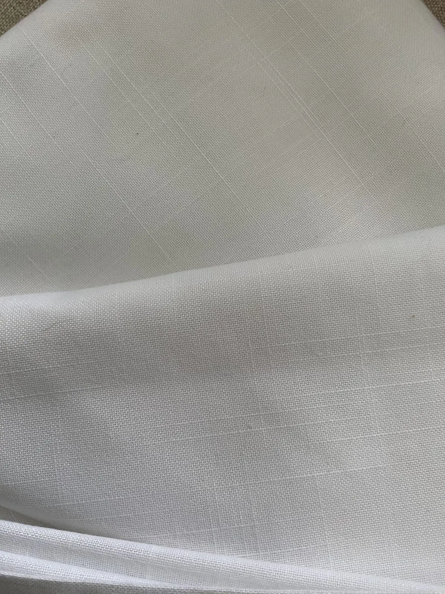 Toalha Cambraia de Linho · Branco · Branco · Retangular 2,30 × 3,70 m