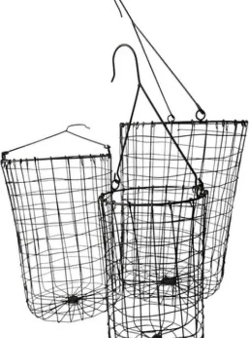 Conjunto cesto ferro · Preto