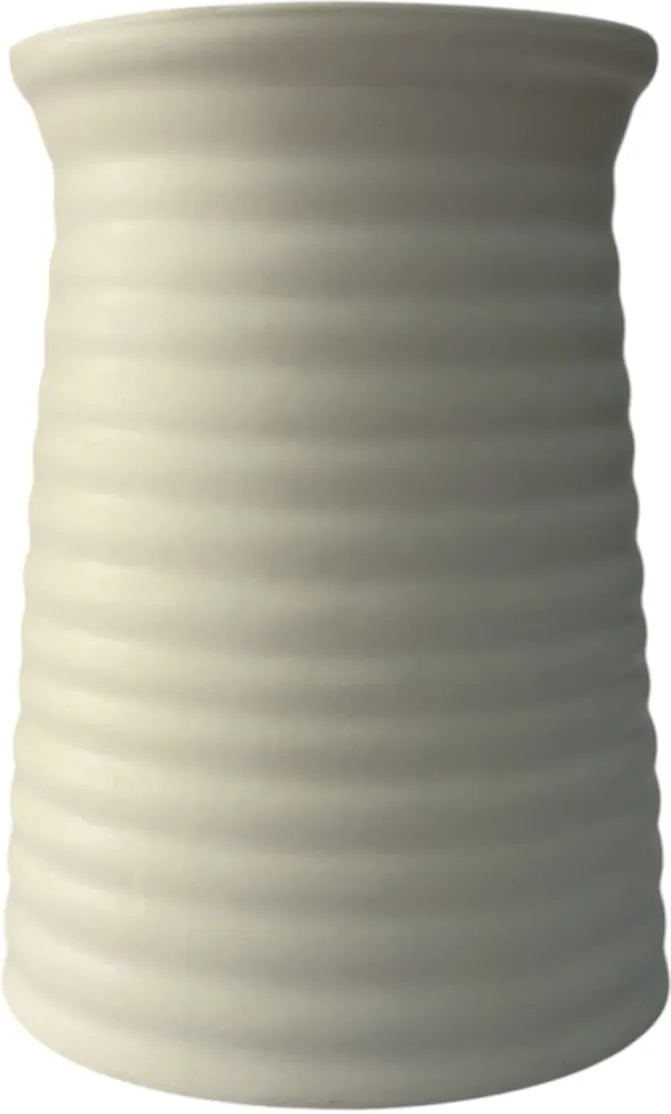Vaso cerâmica chateau · Branco · Branco